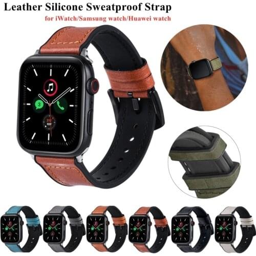Leather Loop for Apple Watch 6/SE/5/4/3/2/1 38mm 40mm Sports Watchband Bracelet Strap for IWatch SE/6 Apple Watch Band 42mm 44mm