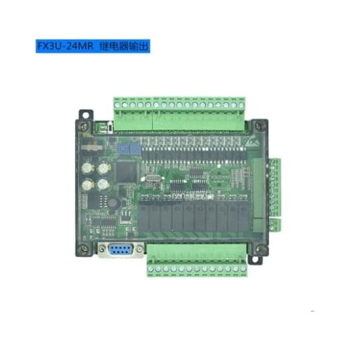 LE3U FX3U 48MR RS485 RTC (real time clock) 24 Input 24 Relay output 6 analog input 2 analog output plc controller