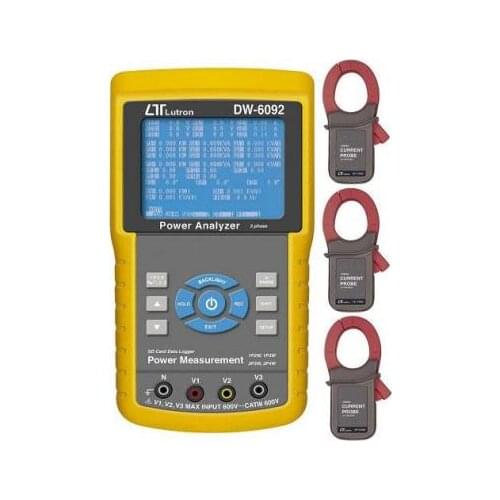 LUTRON DW-6092 3 Phase Power Meter Analyzer Tester Real Time Data Logger