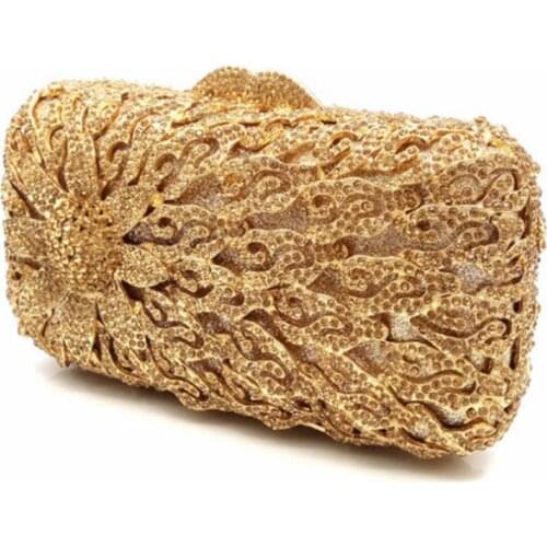 Fashion gold Designers Evening Bag Women Bag Retro Fashion beaded dress package Clutch Wallet luxury Handbag Flowers Totes Bag