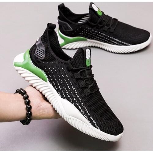 Fashion trend flying shoes mens sports shoes students breathable casual running shoes mens shoes 2021 summer new