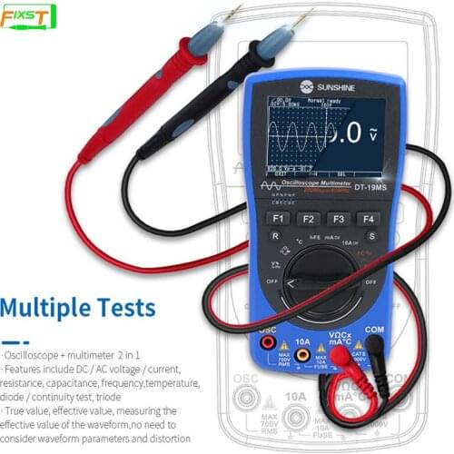 2 in 1 SUNSHINE DT-19MS Handheld oscilloscope multimeter DC AC voltage and current multifunctional measuring tool