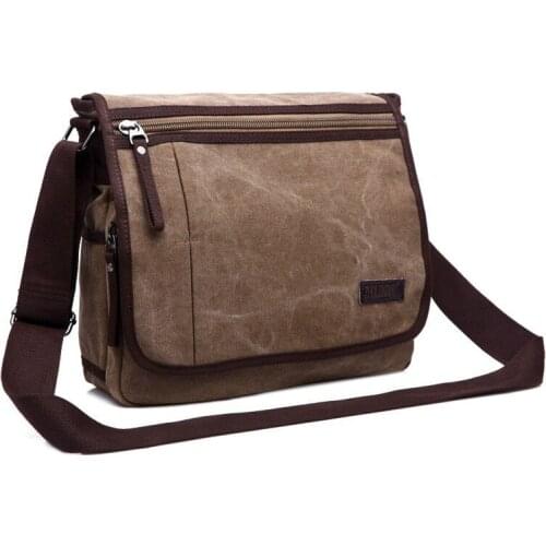 Man Casual Messenger Bags Canvas Handbag Male Daily Shoulder Bag Mans Crossbody Bags Outdoor Sports Bag Designer Bags