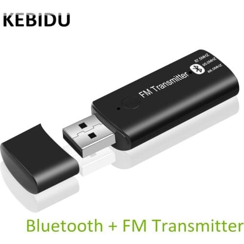 Music Player Bluetooth + FM wireless Connection Transmitter Wireless FM Modulator USB Car Bluetooth Kit for iPhone Samsung