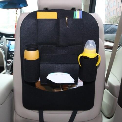 Car Seat Back Storage Bag Organizer Travel Tissue Box Pocket Multi-Use Stowing Tidying Protector Kids Drink Auto Accessoires