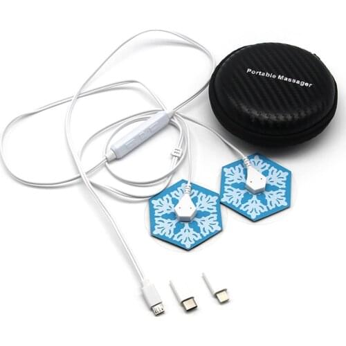 Portable Mobile Phone Massager Electric TENS Therapy Body Muscle Stimulator Massager EMS Digital Therapy Machine 6 Modes