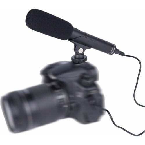 Double Back Pole Professional Condenser Shot gun Microphone for DSLR & DV Camcorder Video Camera Micphone