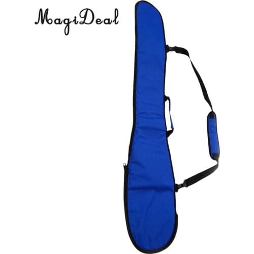 Deluxe Padded Split Kayak Paddle Bag with Carry Handle/Shoulder Strap Black/Blue for Water Sports Canoeing Rafting Cover