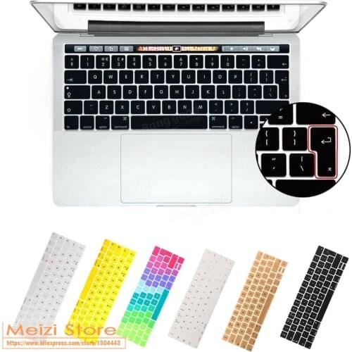 Silicone Laptop Keyboard Cover For 2016 New Macbook Pro 13 Inch / 15 Inch with touchbar EU Version A1706 A1707