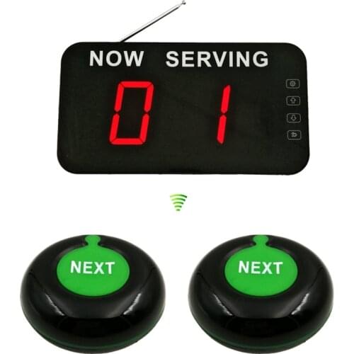 Queue Manage System Number Wait System with Queue Manage System Led Display and 2PCS NEXT Button