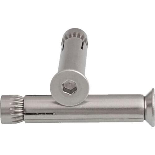 Stainless steel countersunk head expansion screw flat internal bolt explosion M6 M8 M10 M12