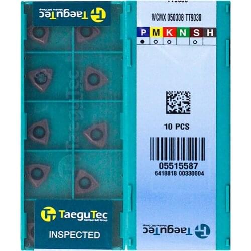 WCMX050308 TT9030 Original Taegutac Carbide Inserts Turning Inserts Lathe Tools 10Pcs/Lot