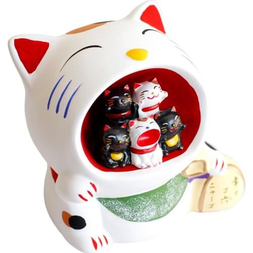 Japanese Piggy Bank For Kids Safe Sweet Piggy Bank Vintage Save Coins Cute Ceramic Storage Toy Child Hucha Household ED5CXG