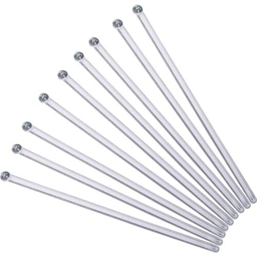 100Pcs Clear Plastic 7" Long Stir Sticks Reusable Stirring Sticks Kit for Mixing Resin Epoxy Liquid Paint Resin Crafts