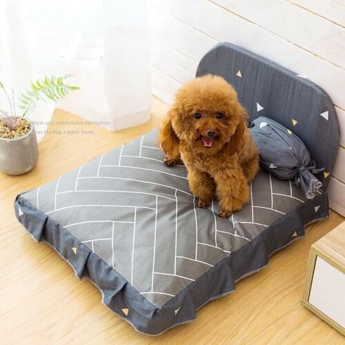 2020 Dog Bed Cushion for Large Dog Fashion Puppy Breathable Dog House Pad Pet Nest Sofa Blanket Mat for Animals