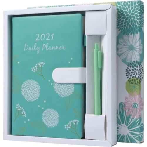 2021 A5 Notebook Journal Diary Planner Agenda School Diary Student Work Business Gift Study Notebook Accessory