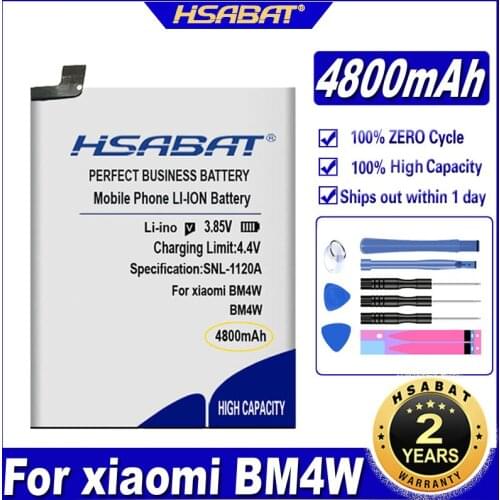 HSABAT BM4W 4800mAh Battery for Xiaomi BM4W Batteries