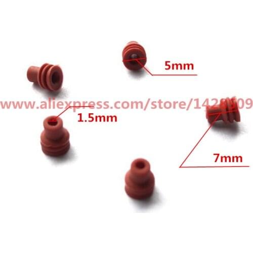 Car Connector Ring Seal Plug Waterproof Plug Full Core 5mm Silicone Sheath Seal Head For Car Rubber Seal