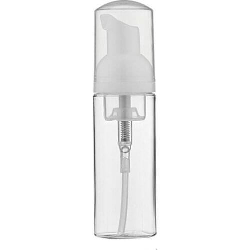 Free shipping 12pcs/lot 60ml PET clear foaming soap bottle, plastic empty travel container foam pump bottles