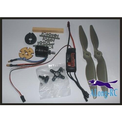FREE SHIPPING sunnysky x2216 + SKYWALKER 40A ESC POWER SET PART for airplane RC model warII plane (ABOUT 1.2KG PULL/PUSH)