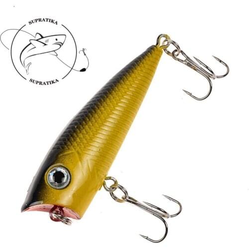 Bionic Floating Popper 6cm/6.5g High Quality Fishing Lure Hard Bait 3D Eyes Anti-Corrosion Freshwater Plastic Fishing Bait