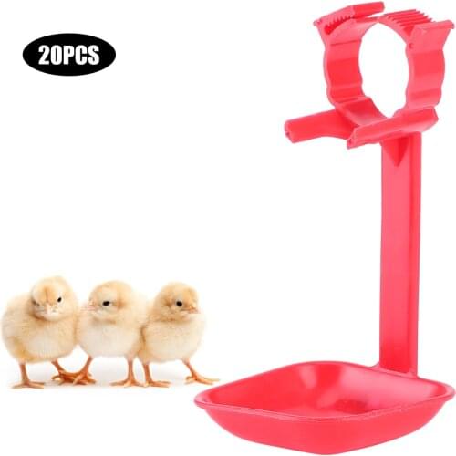 20Pcs Chicken Nipple Drinker Cups Waterer Hanging Cup Drinking Water Tool Farm Supplies Water Cup For Chicken
