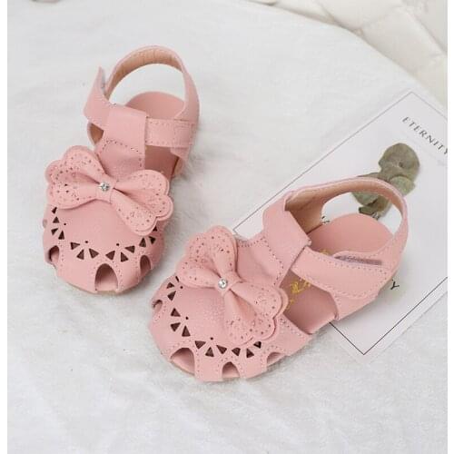 Children Sandals For Girls Shoes Summer Infant Soft Bottom Sneakers Kids Toddler Shoes With Bow Cute Princess Baby Sandals