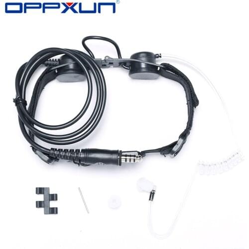 Z Tactical Throat Mic Z003 Air Tube Headset with U94 PTT for Two Way Radio BaoFeng UV5R UV-5X UV82 TYT TH-UV8000D Retevis H777