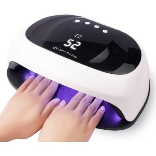Model T2 72W 36 Leds UV Nail Lamp Nail Dryer Big Size For Two Hands Quick Dy All Polish Gels Manicure Tools
