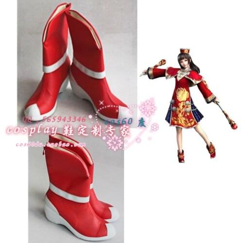 Dynasty Warriors6 Da Qiao Cosplay Red Shoes S008