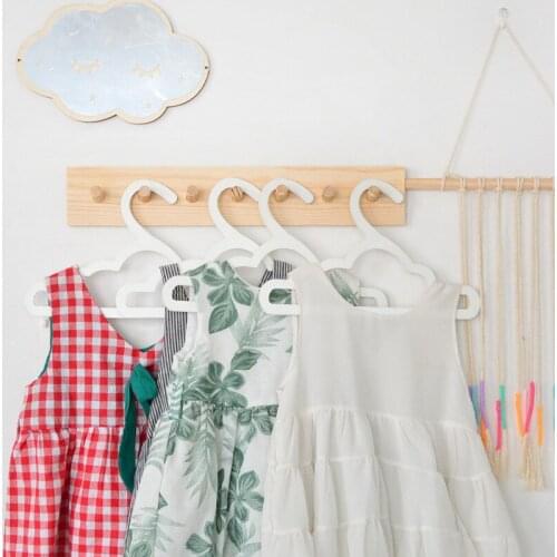 Ins Hot Natural Wood Simple Coat Hooks Home Office Wooden Creative Wall Hangings Rack 7 Rows Hook