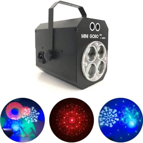 Mini LED 8X3W RGBW 4IN1 Patterns Effect Light RG Laser Projector Scanner DJ Disco DMX512 Music Control Stage Party Bar Beam Lamp