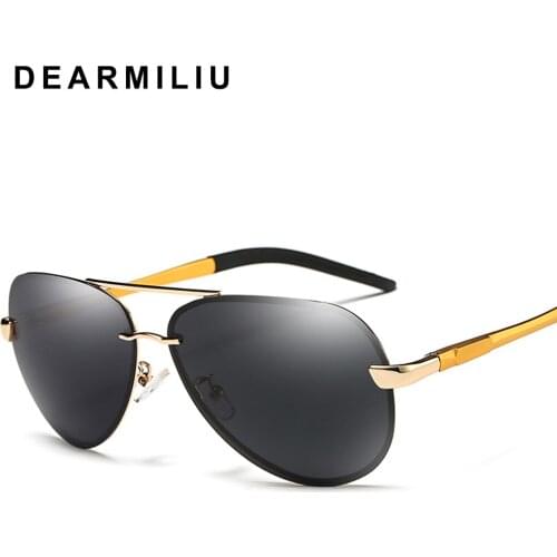 DEARMILIU Aluminum magnesium Mens Polarized Sunglasses Women shades Driving Vintage Mirror Polit Summer Sun Glasses UV400