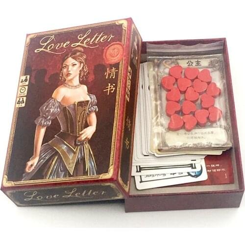 New love letter board game for 3 players kids family fun playing cards game