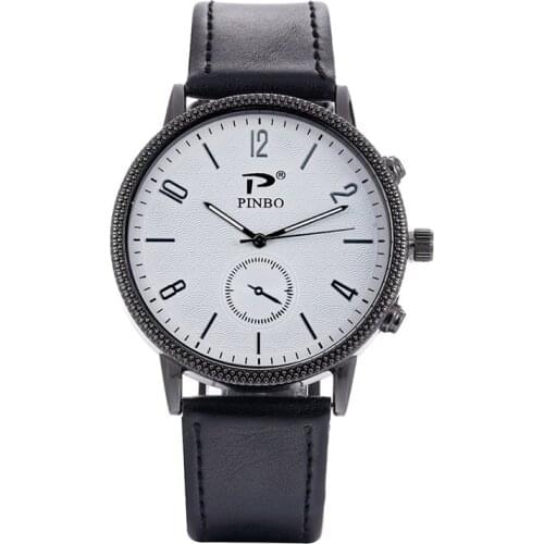 New Arrival Big Dial High Quality Leather Strap Mens Quartz Watch Best Selling Products Dropshipping Relogio Masculino Montre