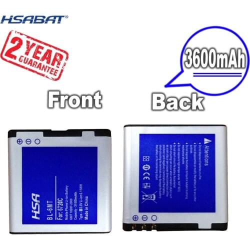 New Arrival [ HSABAT ] 3600mAh BP-6MT Replacement Battery for Nokia E51 N82 6720C