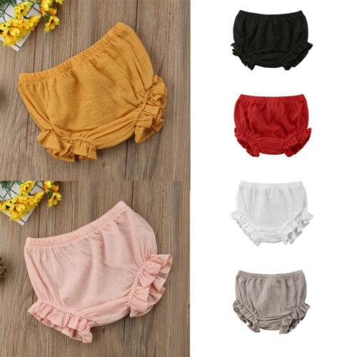 Toddler Infant Boy Girl Kids Solid Shorts Bottoms PP Shorts Summer Kids Cotton Panties 9M-5T