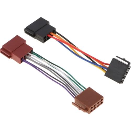 Perfeclan Radio Male To Female Wire Harness for JVC 16 pin ISO