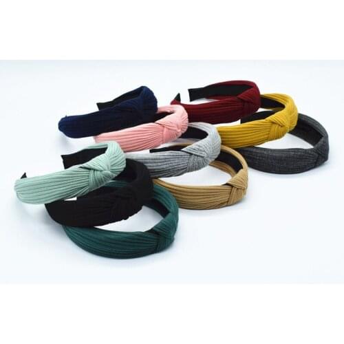 1PCS Knotted Headband Hair Holder Hairbands Fleece Bow Animal Ears Headband For Women Girls Turban Fashion Hair Accessories