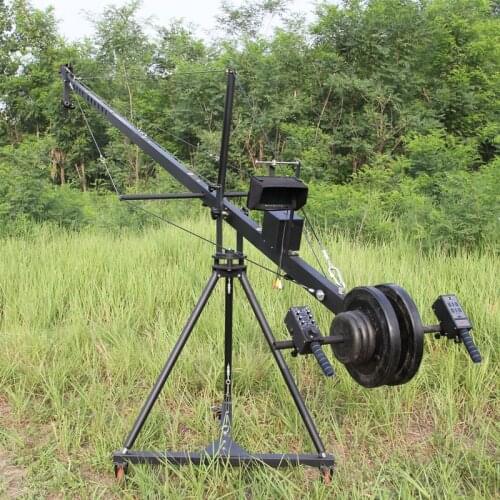 Professional DV Camera Crane Jib 3m 6m 19. ft square for Video Camera filming with 2 axis motorized head