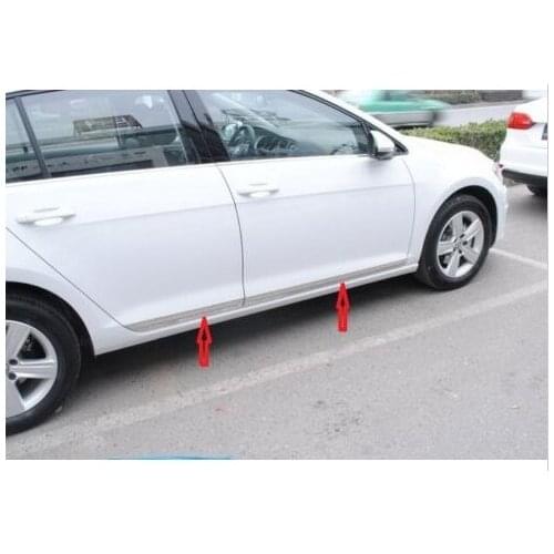 Steel Body door Side Molding trim Chrome for VW GOLF 7 MK7 5door 2013 2014