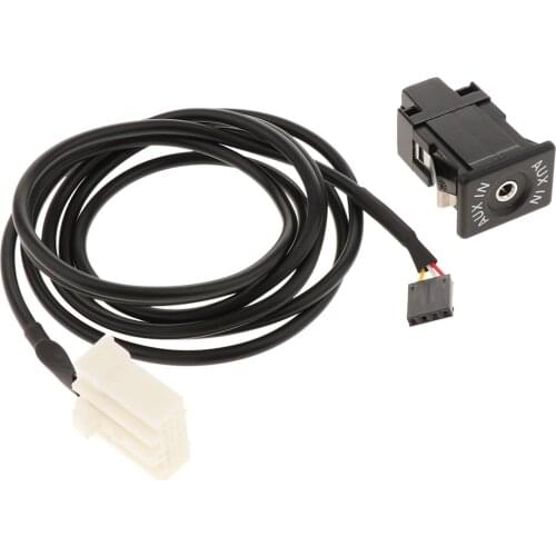 USB Aux Switch socket Wire Harness Cable Adapter For Mazda 2 3 5 6 CX-7 CX-9