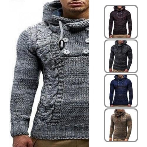 Skin-friendly Autumn Winter Long Sleeve Turtleneck Men Sweater for Daily Wear