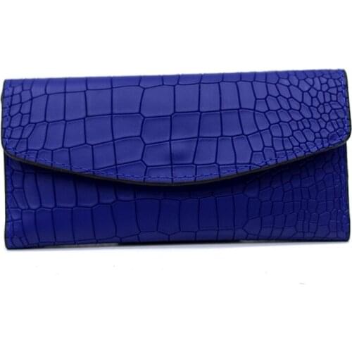 Soft leather wallet women long wallet card holder wallet ultra-thin fashion crocodile pattern PU wallet coin purse money bag