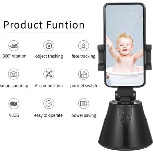 360 Rotation Selfie Stick Smart Portable Cellphone Mount Apai Genie Camera Gimbal Face Tracking Stand Support for PTZ live video