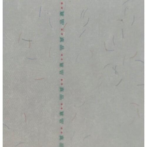 Very good quality anti-fake paper/anti-counterfeiting paper with fluorescent color fiber and security thread