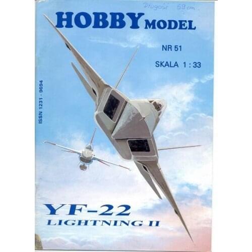 US YF-22 fighter aircraft DIY paper model toy paper art origami