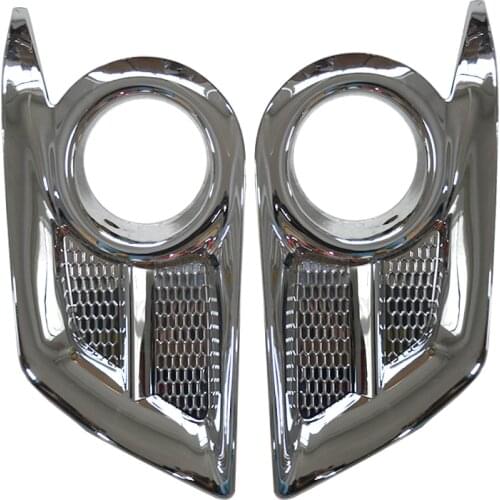 CITYCARAUTO 2pcs/set CHORME LAMP HOODS COVER FOG LIGHTS LAMP TRIMS COVERS FIT FOR TOYTA HILUX VIGO 2012-2014 CAR STYLING FOG