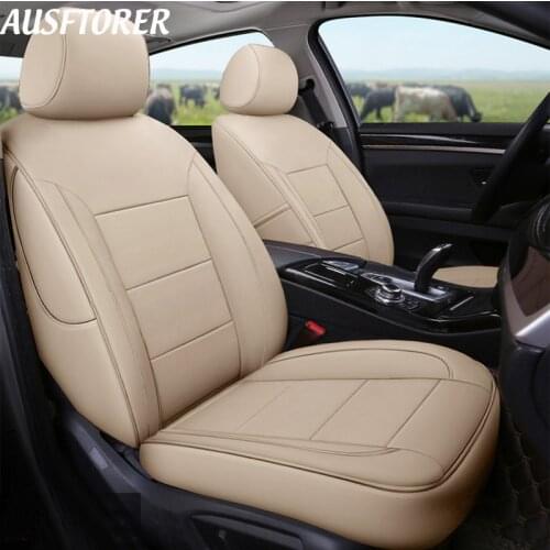 AUSFTORER Custom Genuine Leather Cover Seats for BMW X5 Series 2004-2018 Car Seat Cover Cowhide 5 & 7 Seats Cushion Supports Pad