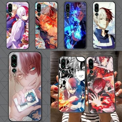 Todoroki Shoto Phone case For Huawei P Mate P10 P20 P30 P40 10 20 Smart Z Pro Lite 2019 black 3D coque art prime pretty